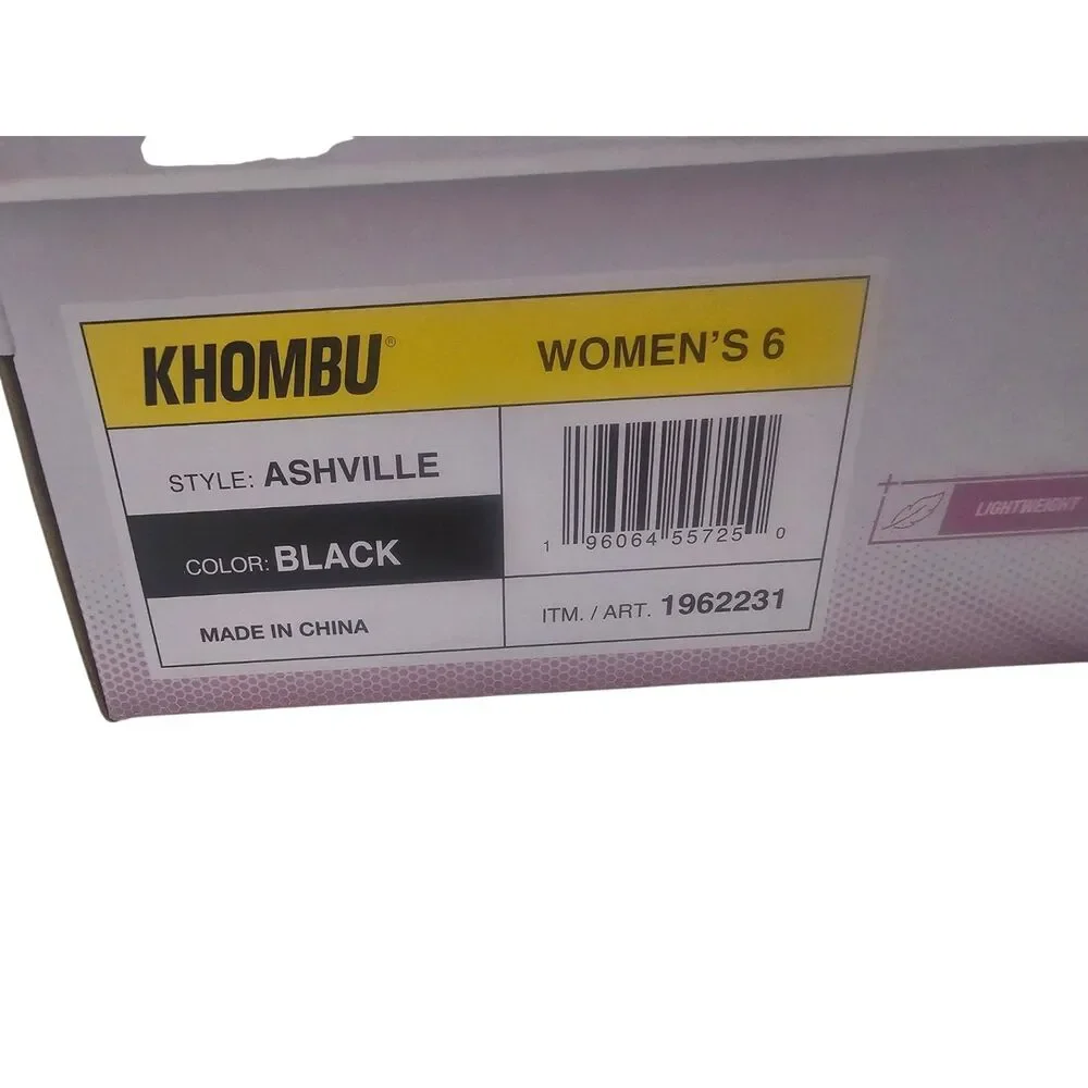 New Khombu Ashville Women's Leather Sandals Black 6